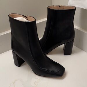 NWOT J. Crew Black Heeled ankle Boots Size 8 1/2